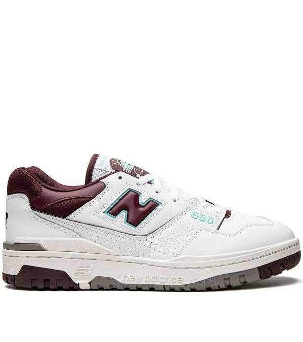 New Balance 550 Burgundy Cyan